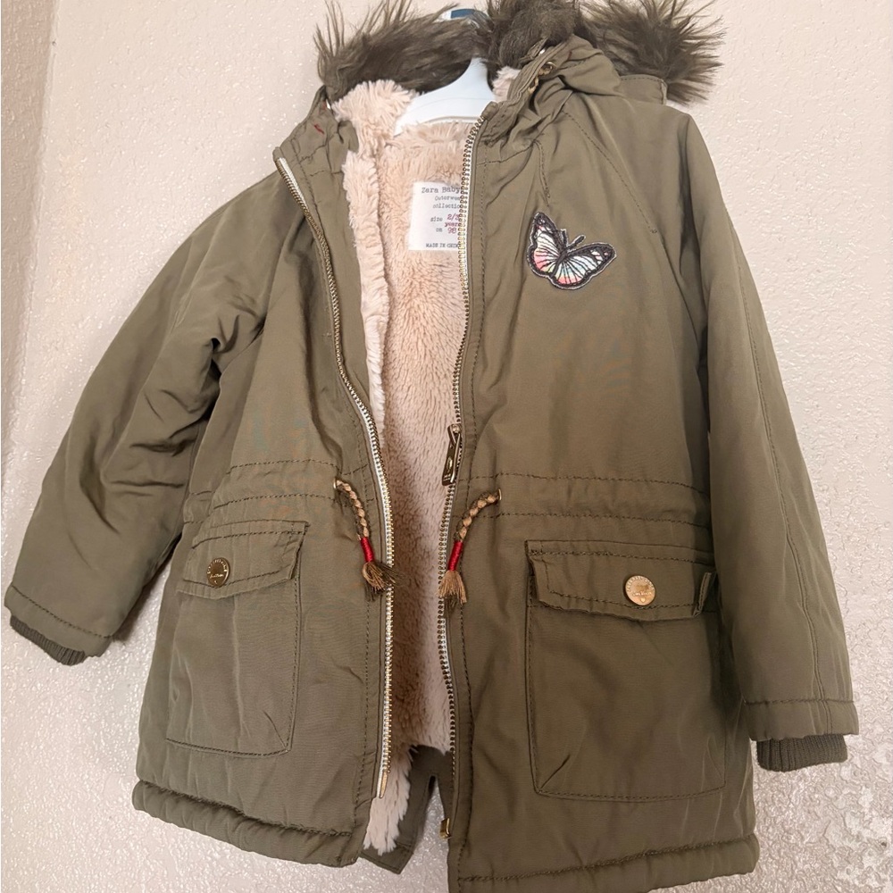 Zara Olive Green Parka